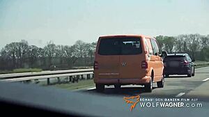 I love how this long-legged tattoo bitch Kitty Blair gets dicked down with cum in mouth on WolfWagner.com part 2.