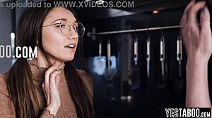 Watch Out! Nerdy Lesbian Teen 18+ Seduces and Pounds Her Milf Stepsister's Girlfriend with Intense Pussy Licking and Fingering!