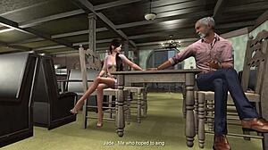 Young Girl Experiences Old Grandfather's Touch in Second Life Episode 8 at Karaoke