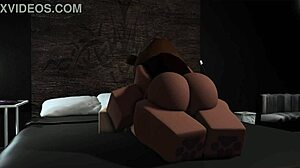 Bear girl dominating her boyfriend's monster cock with femdom moves 😈🍆