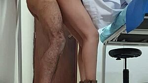 sexy mexican doctor nataly gets fucked doggystyle during work on hidden cam