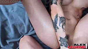 Hey, check out big cock Alex Legend diving deep into this wild bisexual orgy with squirting toys