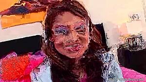 Hairy Asian Teen Encounters Large Challenge in Classic Parody Scene