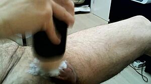 amateur solo masturbation leads to multiple foamy cumshots with toys and intense homemade orgasm