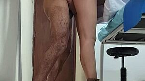 sexy mexican doctor nataly gets fucked doggystyle during work on hidden cam