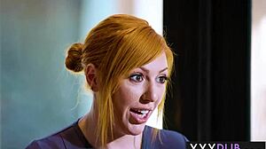 redhead milf lauren phillips gives massage to best client with extra titty fuck and rough sex