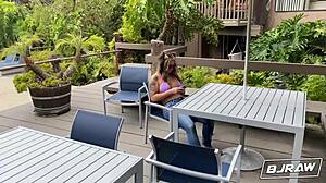 Bjraw Blonde Misty Meaner Deepthroats Big Cock Without Gagging