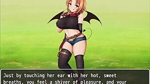 Bratty Succubus Delivers Overpowering Footjob in Intense Anime Scene