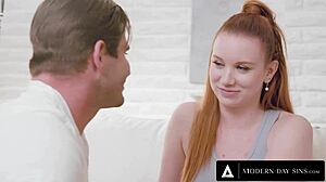 Modern-Day Sins - Naughty Scarlett Sage Enjoys Redhead Madison Morgans Husband While Shes Watching In Rough Doggystyle