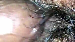 this thick hairy pussy bitch cravin dick hungrily oops enjoyin it wet and juicy