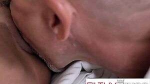 Stepdaddy's Dick Handles Pierced Nipples And Hairy Pussy Licking In Cowgirl Ride