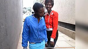 Ebony Amateurs' Steamy Shower Turns Rough