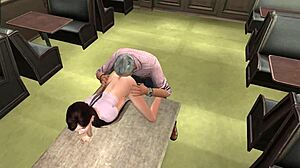 Young Girl Experiences Old Grandfather's Touch in Second Life Episode 8 at Karaoke