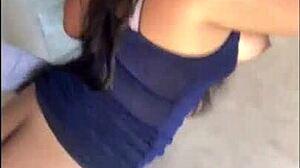 so this guy offers money to a venezuelan girl for public sex and she agrees. they go at it outdoors like crazy with her big natural tits bouncing in jeans.