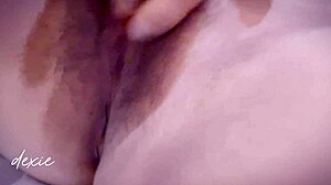 solo curvy babe with big natural tits gets wet and horny in the morning