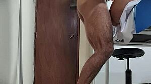 sexy mexican doctor nataly gets fucked doggystyle during work on hidden cam