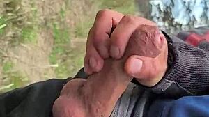 Dick Flash Outdoor Masturbation With Distant Ladies Watching