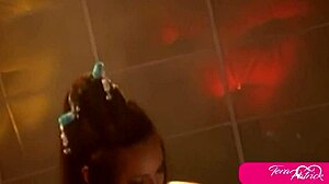 Stacked Babe Tera Patrick Teases In Lingerie While Rubbing Wet Shaved Pussy