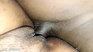Wow, he rubs his cum on my pussy after homemade fuck! It's so dirty and hot.