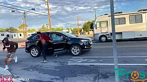 Sports Reporter Katie Kush Gets Caught Up in Interracial Petite Tits Rimjob Threesome