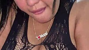 Wife with huge natural tits and tattoos sucks cock expertly to pump out milk like a whore