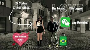 Sexy Sabrina from Tocantins Brazil rides tourist cock in intense dating session