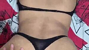 Wife with huge natural tits and tattoos sucks cock expertly to pump out milk like a whore