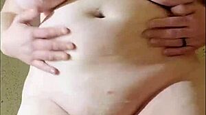 She was PLAYIN with her PUSSY LIPS before heading to work as muscular beauty