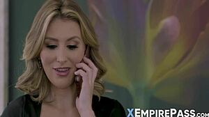 Blonde Paige Owens and hunk Nathan Bronson start with blowjob deepthroat licking pussy fingering muff diving before hardcore fucking in doggystyle missionary with cumshot orgasm.