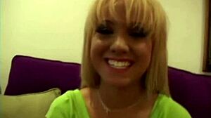 Sweet Blonde Babe Gets Intriguing Pov Casting Interview With Hard Fucking And Cumshot On Natural Tits. But Can She Handle Deep Blowjob Action?