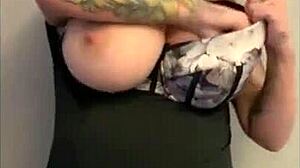 Intense American Boobs Focus With Tits And Masturbation