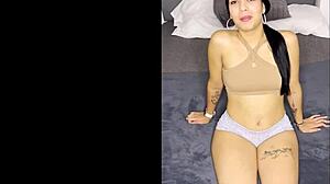 Teen 18+ Latina Mary shows cock sucking skills in first time interracial casting with cum in mouth.