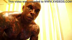 Ass worship dominates as Hallelujah Johnson teases with huge cock and cumshot in solo play