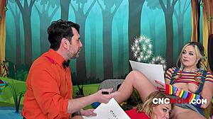 Hey, is Sesame Street turning wild with freeuse CNC mom in a threesome?