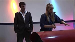 diana gold stares deep into his eyes during cumshot down throat after intense pussy pounding in heels