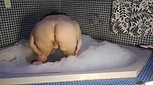 Vivi guedez sneaks into motel room for solo masturbation and rough riding mischief