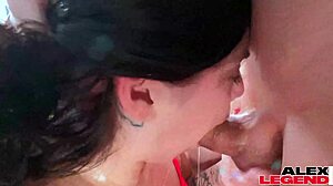 hey chris tang, can this curvy brunette temptress really deliver the ultimate titty-job with her deepthroat skills right now?