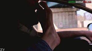 Experience Lisa's Intense Foot Domination On Our Wild Road Trip!