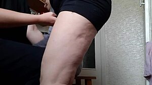 Amateur lesbians enjoy threesome masturbation in kitchen with orgasmic moans