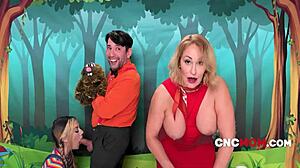 Hey, is Sesame Street turning wild with freeuse CNC mom in a threesome?