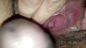 Interracial Milf Rides Until She Cums in Pov