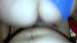 hey, just casually pulling aside my friend's wife's panties to creampie her big ass in doggystyle