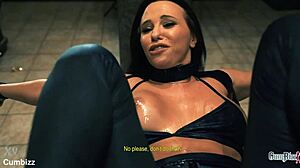 Breaking The Quiet With Big Tit Dildo Anal Gaping Action!