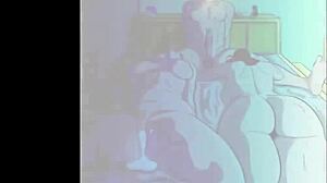 Nurse double teams patient with handjob and creampie finish.