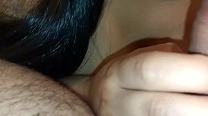 Colombian Bride with Big Ass and Natural Tits Gives Blowjob Then Rides Passionately