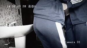 Camera Records Students Fucking in Bathroom Cute Girl Gets Fucked by Classmate During Break Slutty Schoolgirl with Tasty Ass Homemade Sex