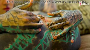 Anal Solo Tattoo Girl Plays With XL Dildo In Sexy Fishnets Highheels Stockings!