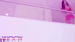 Beautiful Brazilian teen Aylla Mel takes three big cocks for intense double anal penetration without pussy action