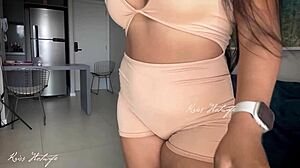 trying out new naughty looks to train and make guys hard at the gym with my big tits and ass