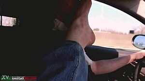Experience Lisa's Intense Foot Domination On Our Wild Road Trip!